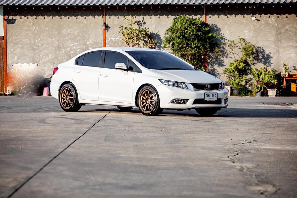Honda Civic Fb 1.8ES ภายในดำ เบาะไฟฟ้า สีขาว ปี 2013 รูปที่ 8