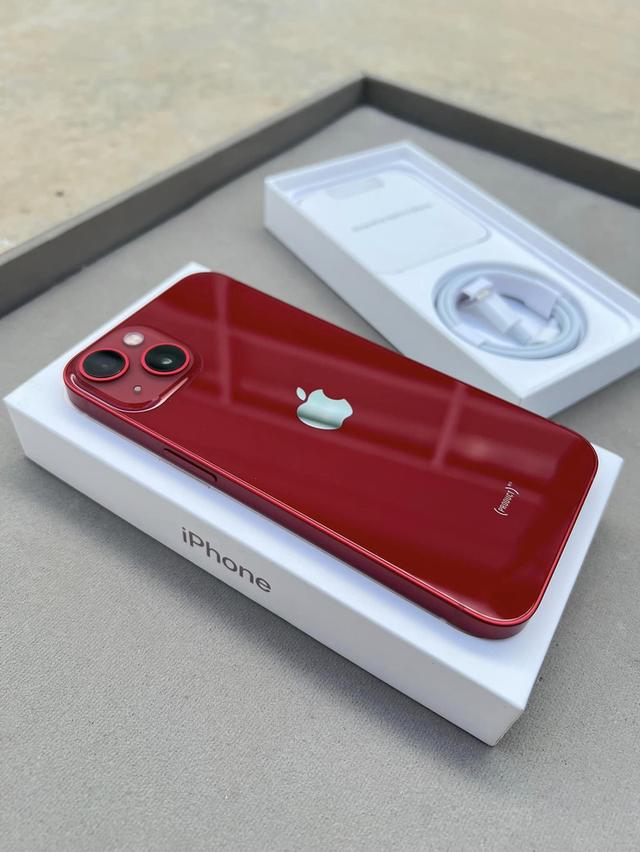 iPhone 13 สีแดง+มีกล่อง