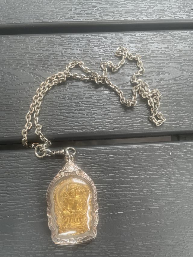 ขายสร้อยเงินแท้หนัก3บาทพร้อมหวงห่อยพระตัวพุ็ค 3