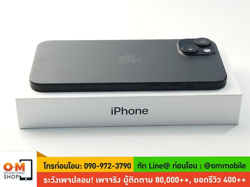 ขาย/แลก iPhone 15 Plus 128GB Black ศูนย์ไทย สุขภาพแบต 100% ประกันยาว สภาพสวยมาก แท้ ครบกล่อง เพียง 31,900 บาท 6
