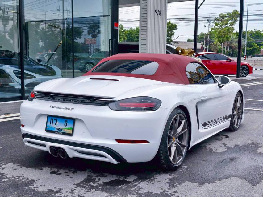 รหัสรถ KPV5 2017 PORSCHE BOXSTER 2.0 CABRIOLET สีเทา wrap ขาว 18
