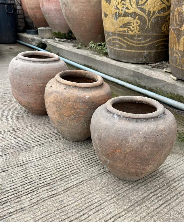 ไหดินแดง ไหโบราณ ศิลปะอยุธยา ขนาด9นิ้ว โอ่งแดงเล็ก