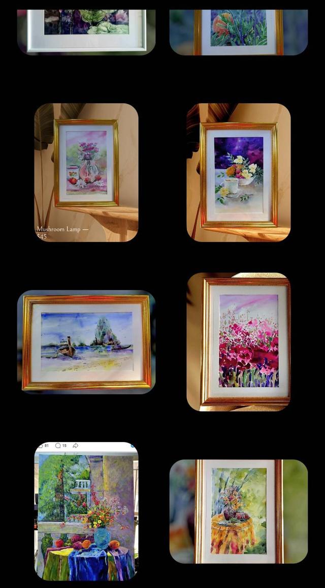 ภาพวาดสีน้ำมัน / สีน้ำ รูปที่ 9