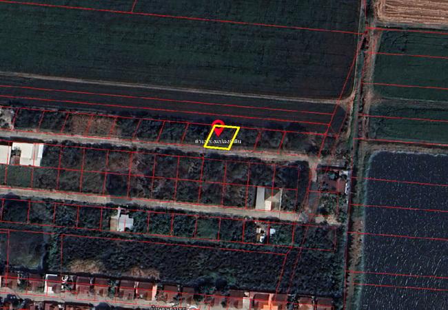 ขายที่ดิน ลำลูกกา คลอง 9 หมู่บ้านสวนเก้าพัฒนา เนื้อที่ 70.2 ตร.ว. ถมแล้ว