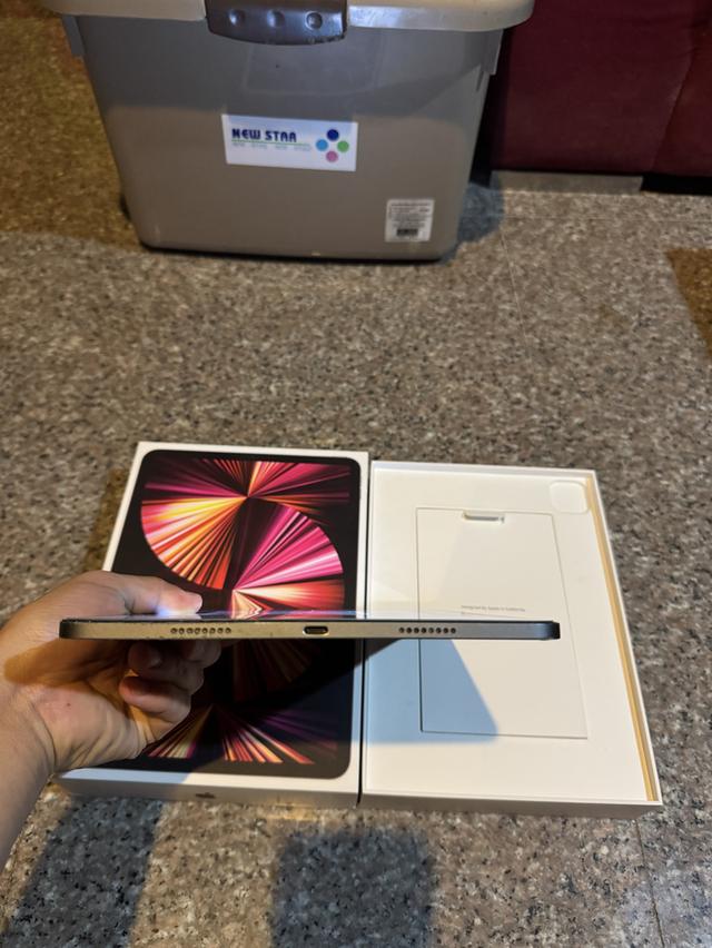 ขายiPadPro11นิ้วM1สีSpace Gray256กิ๊กสูนTrueมีกล่องอีมี่ตรงสวยๆใช้งานดีทุกๆฟังชั่นถูกมากกก 4