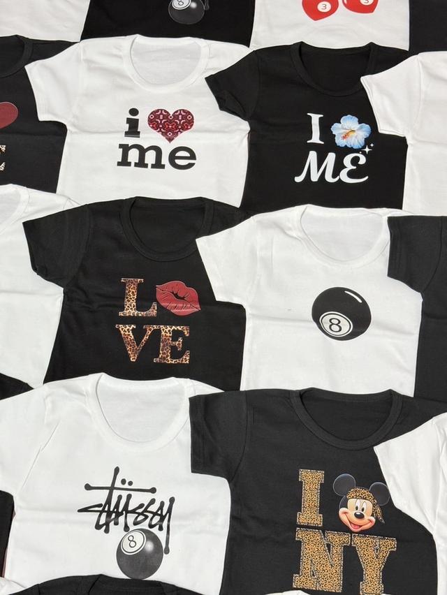 เสื้อครอปกรามูเหลือสีดำ🖤⚫️ 2