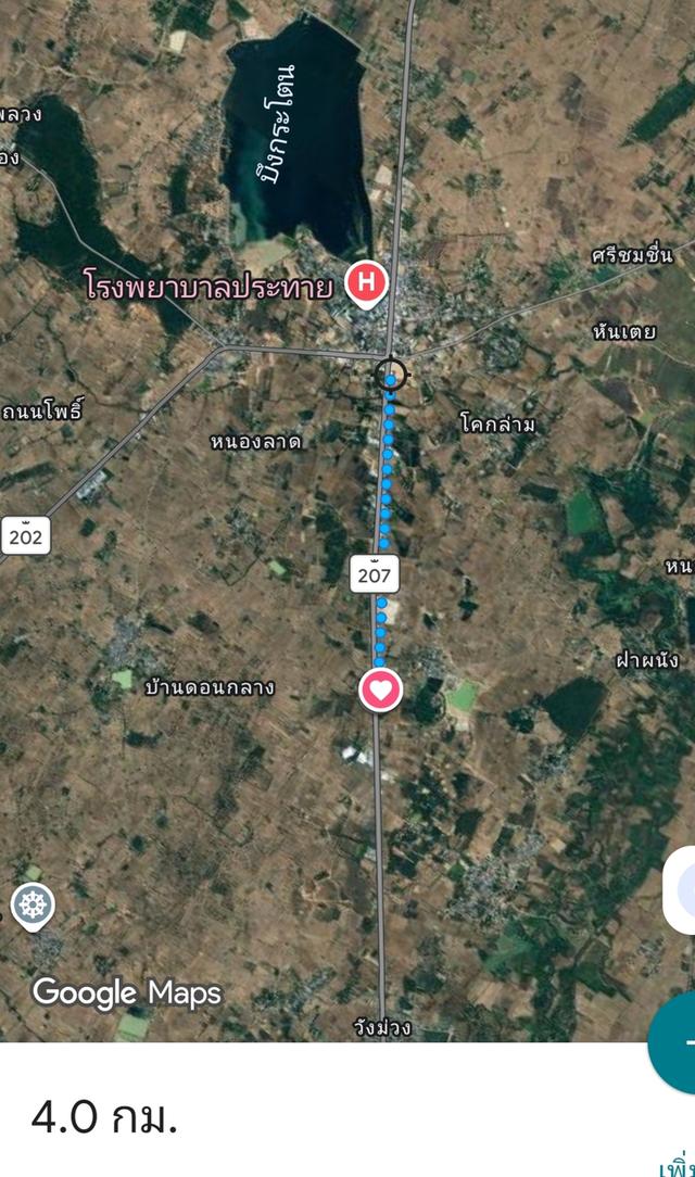 ขายถูกมากห้ามพลาดที่ดินทำเลทอง ติดถนน 4 เลน 207 อำเภอประทายโคราช หน้ากว้าง 80 เมตร ขายถูก 1.39 ล้าน ต่อไร่ 11
