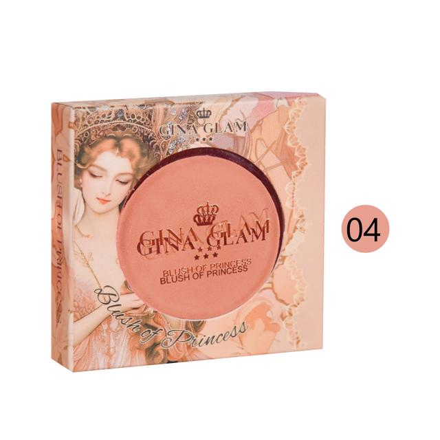 GINA GLAM BLUSH OF PRINCESS บลัชออน สีสวยทน NO. 04