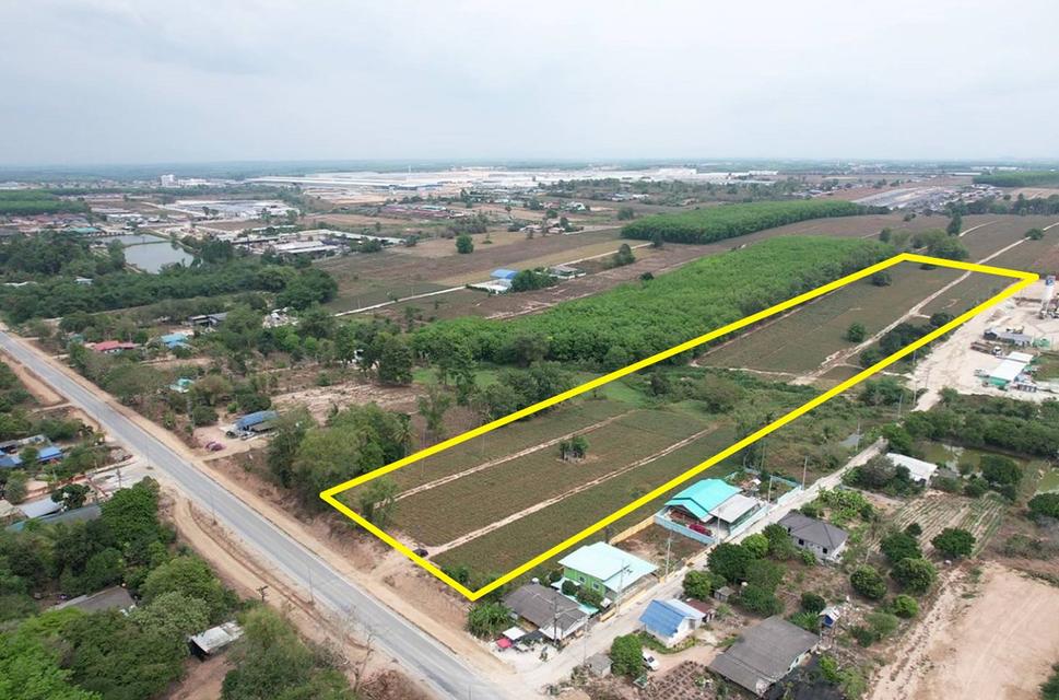 ขายที่ดินนิคมพัฒนา 22 ไร่ ซอย12ติดถนนเส้นรย.2026 ผังสีม่วงลาย ติดคลอง ใกล้ BYD นิคมอุตสาหกรรมWHA ต.มะขามคู่ จ.ระยอง