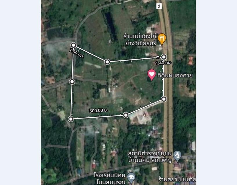 ขายที่ดินอุดรธานี-หนองคาย ติดถนนมิตรภาพ ที่หน้ากว้าง 185 เมตร ประตูสู่นครเวียงจันทน์ ทำเลใกล้สนามบิน เนื้อที่ 61-2-83 ไร่ 4
