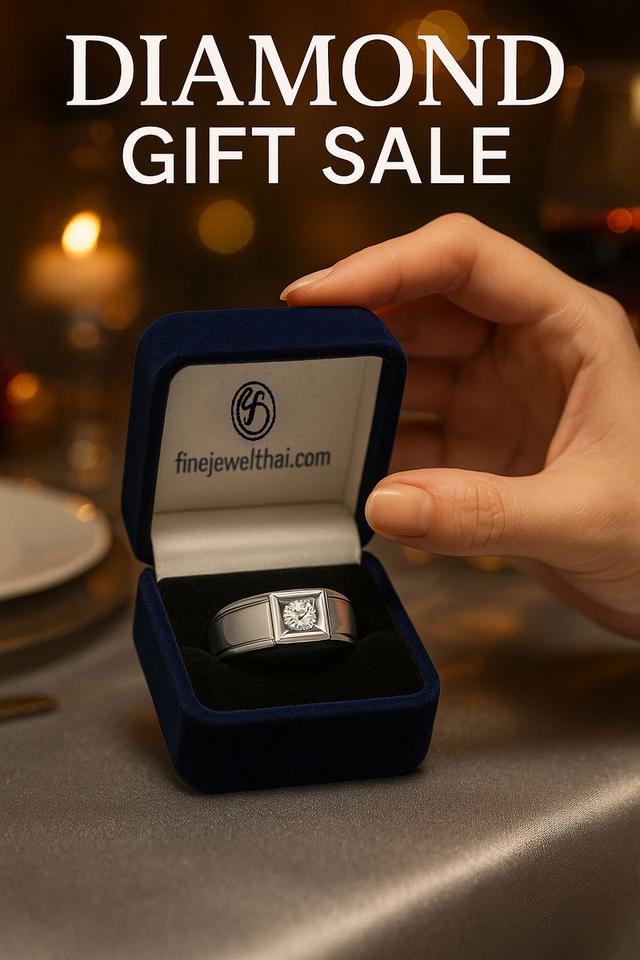 Finejewelthai Diamond Gift Set Fair เครื่องประดับเพชรแท้ เบลเยี่ยมคัท R1256