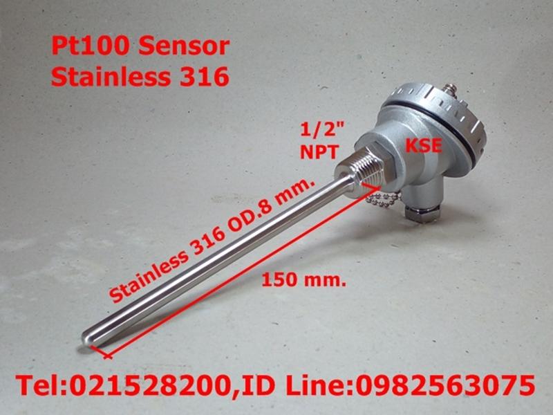 Pt100 SS304 , SS316  สต็อกในไทย เปิดใบกำกับภาษีได้ พร้อมส่งด่วน งานด่วนพร้อมส่ง