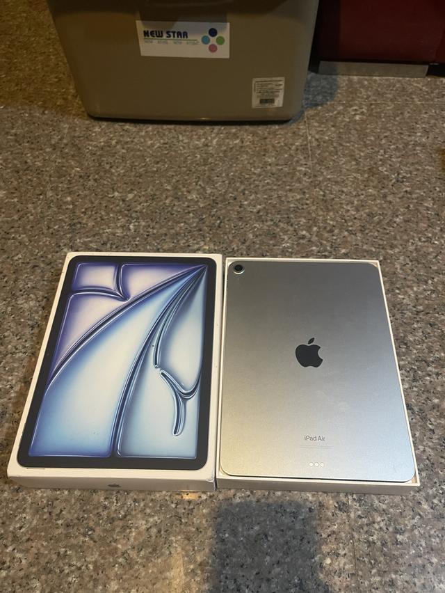 ขายiPadAir6 M2 สีBlue128กิ๊กสูนTrueยกกล่องอีมี่ตรงไร้รอยตกใช้งานดีทุกๆฟังชั่นถูกมากกกก
