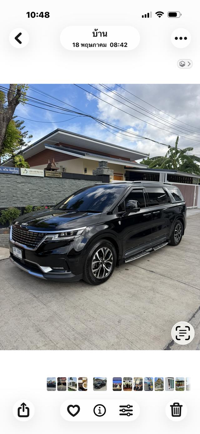 รถยนต์ Kia carnival 2021 สีดำ สภาพเดิมไม่ทำสี น็อตไม่ขยับบ