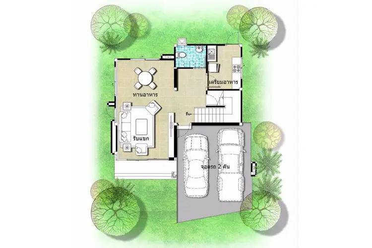 ขายบ้านเดี่ยว บ้านหลังมุม ทำเลทอง คุ้มที่สุดใน Cubic 2 คลอง 5 คลองหลวง ปทุมธานี ตกแต่งพร้อมอยู่ เพียง 2.99 ล้านบาท รวมโอน 18