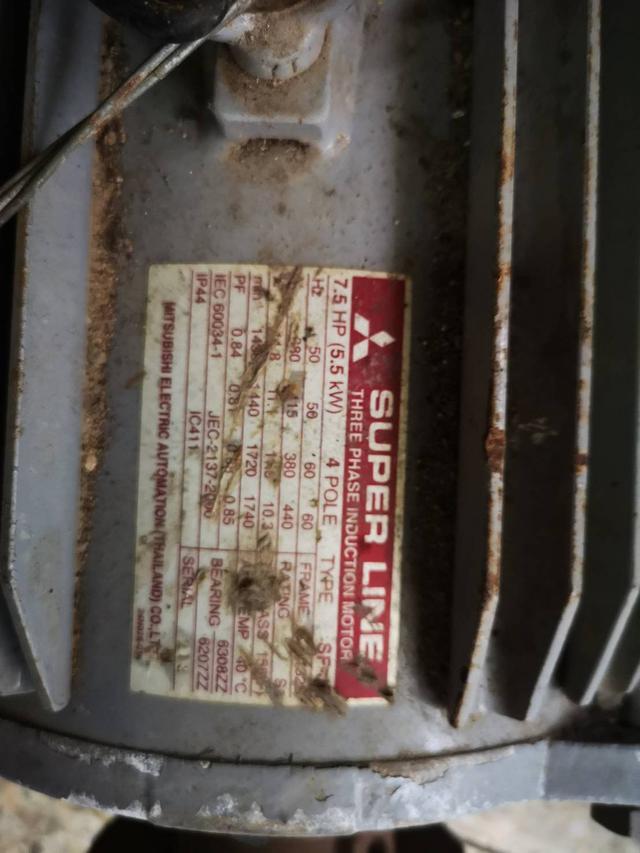 ขายมอเตอร์ Mitsubishi SF-JR 7.5hp 3 เฟส 380 v มือสอง 3