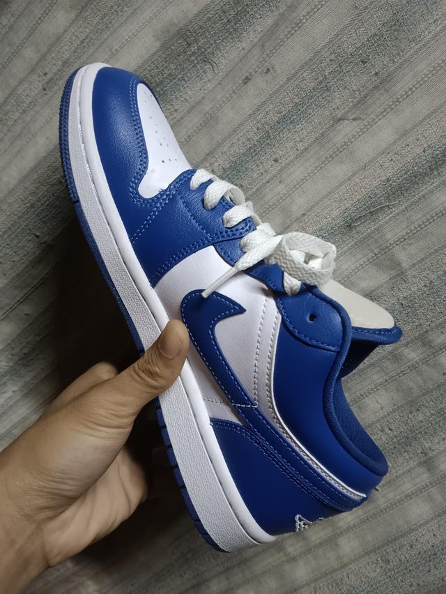 รองเท้าผ้าใบ Nike Air jordan 1low Marina blue รูปที่ 6