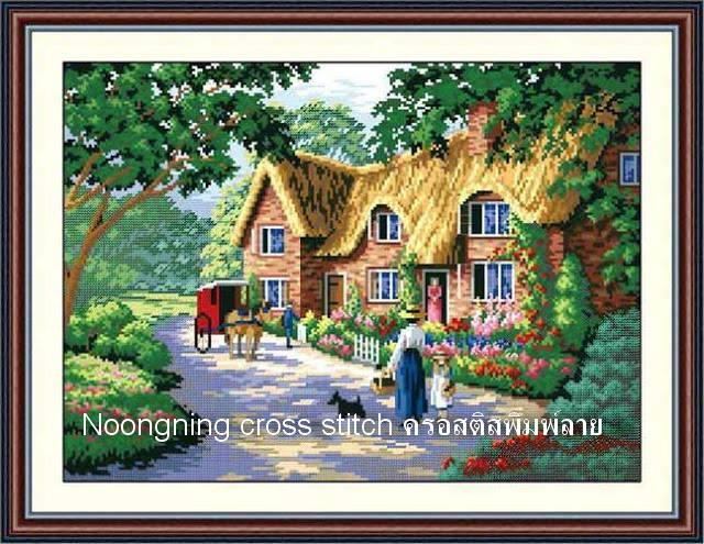 ร้าน Noongning Cross stitch ครอสติสพิมพ์ลาย จำหน่ายอุปกรณ์ครอสติส ภาพติดเพชร1594 10