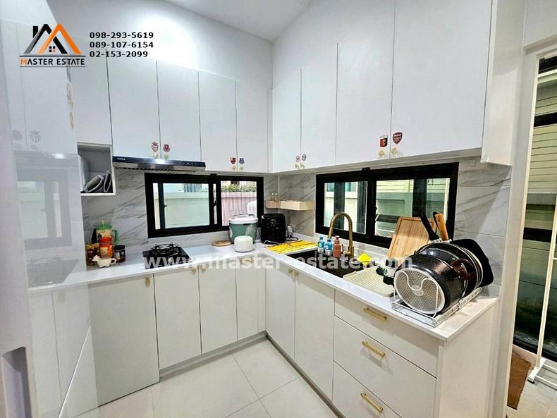 บางกอก บูเลอวาร์ด เวสต์เกต สวยมาก พร้อมอยู่ แต่งครบ 52.3 ตร.ว. ต่อเติมครบทุกฟังก์ชั่นการใช้งาน สวย สะอาด สภาพนางฟ้า บ้านใหม่กริ๊บ มีหลังเดียว 7