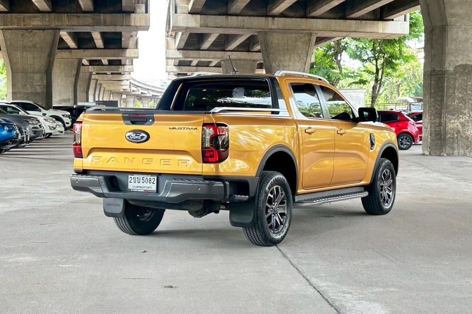 Ford Ranger Double Cab 2.0 Bi-Turbo Wildtrak 10AT ปี 2022 รถสวยมือเดียว ออฟชั่นตัวท๊อป