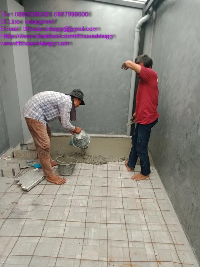 รับเหมา ต่อเติม โครงหลังคา กันสาด ห้องครัว เทพื้น ปูกระเบื้อง IDLine dddesign23 15