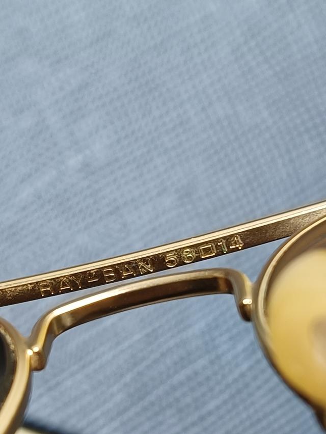 แว่นตากันแดด ทรงนักบิน RB3025 (58-14) Made in Italy งานวินเทจแท้100% รูปที่ 5