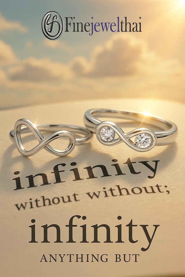 Finejewelthai แหวนคู่ แหวนอินฟินิตี้ แหวนเพชรแท้ DGS60