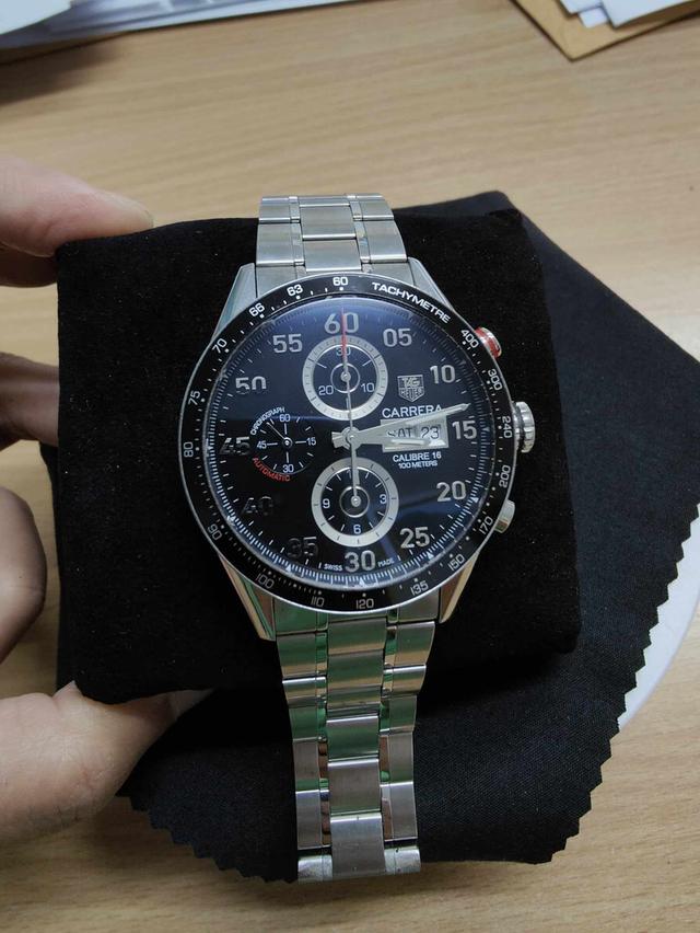 ขาย TAG HEUER CARRERA CALIBRE 16 100 METERS สภาพสวย อุปกรณ์ครบ เก่าเก็บใช้งานน้อย ราคา 74,000บาท อยู่กรุงเทพนัดดูสินค้าได้นะคะ 6