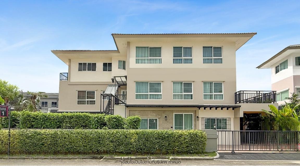 ขายบ้านเดี่ยวมือสองนนทบุรี โครงการ คาซ่าพรีเมี่ยม ราชพฤกษ์-พระราม 5 (Casa Premium Ratchaphruek-Rama 5) หลังมุม 3 ชั้น ใกล้รถไฟฟ้าสายสีม่วงสถานีบางพลู 1