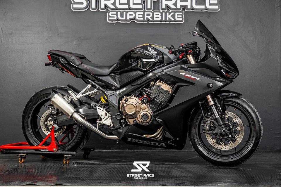 HONDA CBR650R 2022 สีดำส้ม กันล้ม ท่อแต่งครบ