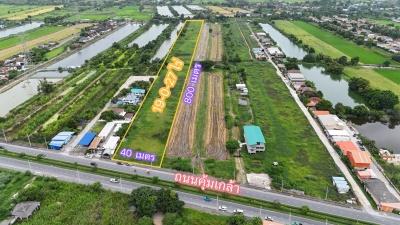 ขายที่ดิน 20 ไร่ ติดถนนคุ้มเกล้า เหมาะสร้างโกดังสินค้า ใกล้ถนนสุวิทวงศ์ และนิคมลาดกระบัง