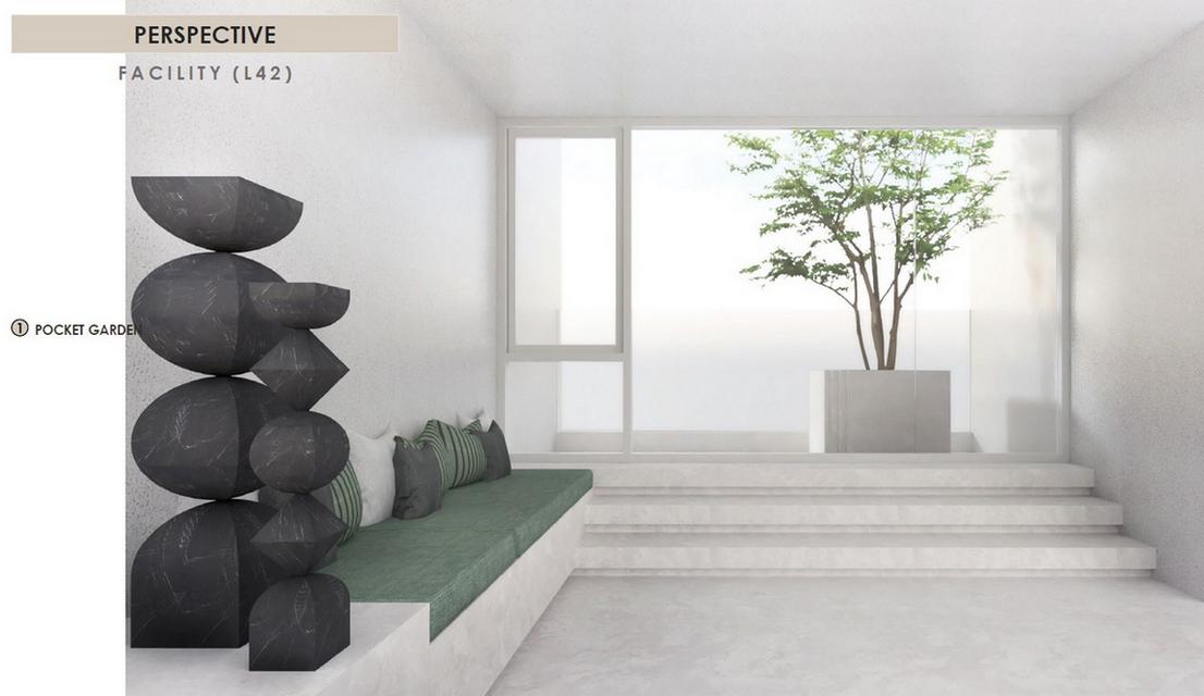 Reference Ekkamai 147.43 ตรม 3-Bedroom Plus Combined Unit ทั้งชั้นมีห้องเดียว Pocket Garden ส่วนตัว 3