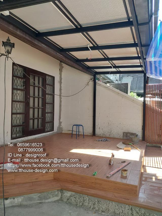 รับเหมา ต่อเติม โครงหลังคาเหล็ก หลังคา กันสาด 095-0920028 Line: dddesign23 13