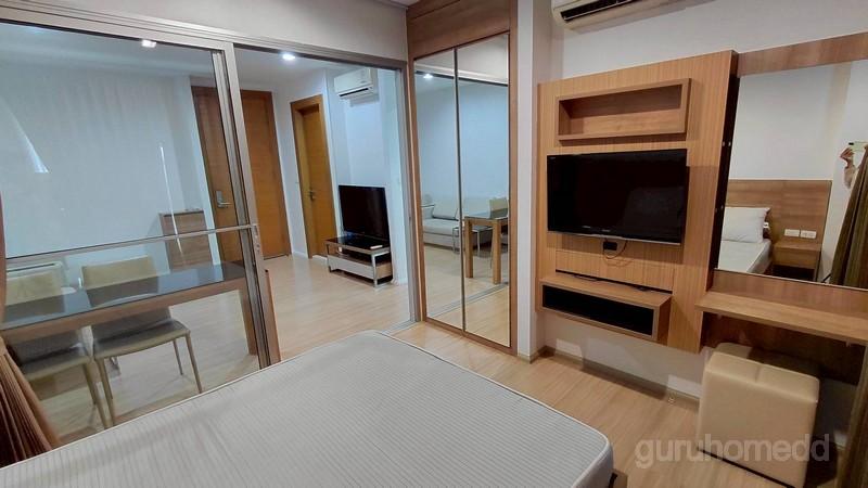 ให้เช่าคอนโด ริทึ่ม รัชดา ห้วยขวาง ขนาด 38 ตรม 1นอน 1น้ำ ห้องมุม ใกล้ลิฟท์ พร้อมเฟอร์นิเจอร์และเครื่องใช้ไฟฟ้า - ghd0006 2