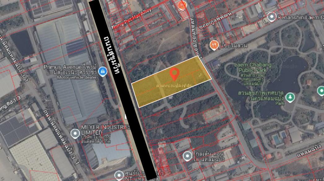 (เจ้าของขายเอง) ขายที่ดิน 10 ไร่ ใกล้ท่าเรือแหลมฉบัง ติดถนนสุขุมวิท รับนายหน้าช่วยขาย 1