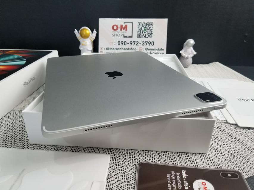 รูป ขาย/แลก iPad Pro 12.9นิ้ว (2021) 256GB (Wifi) Silver ศูนย์ไทย ประกันศูนย์ สวยมาก ติดฟิมล์แล้ว เพียง 35,900 บาท  2