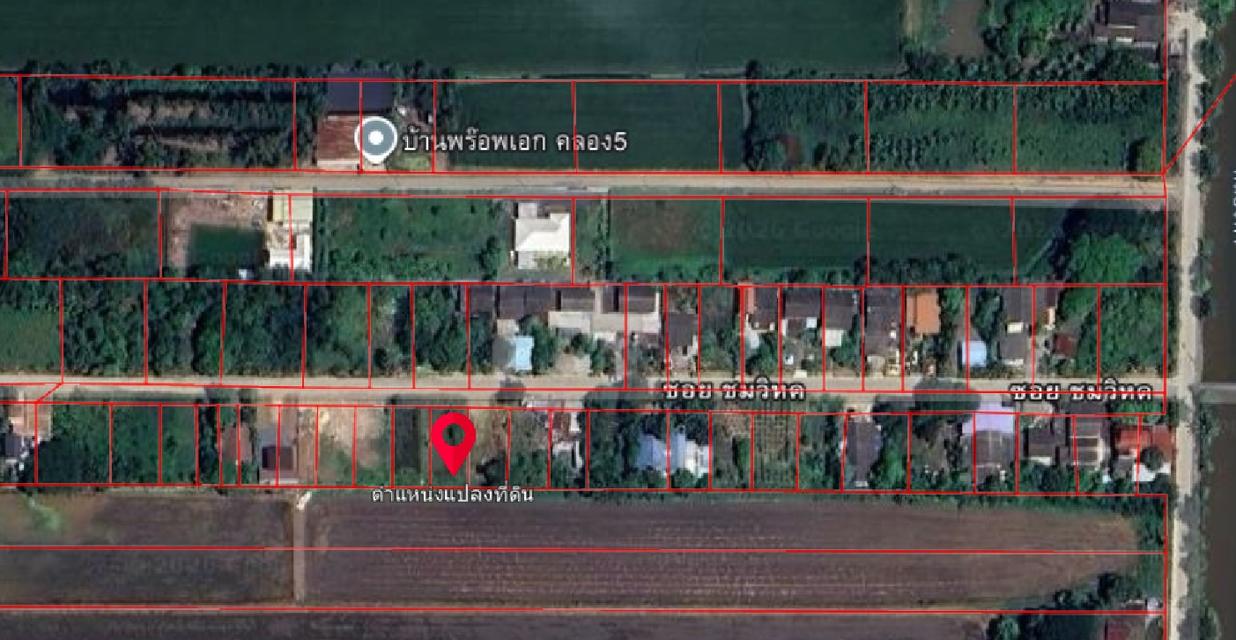 ขายที่ดินเปล่า ( ถมแล้ว ) เดิมเป็นพื้นนาเก่า ( เจ้าของที่ขายเอง )  สถานที่ใกล้เคียง  -  สนามกอล์ฟ อัลไพน์ กอล์ฟ คลับ - ใกล้เซเว่น 1-2 ก.ม - ใกล้ ร.พ. 3