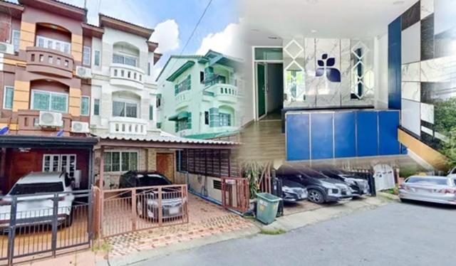เกษตร-นวมินทร์ 1.1 กม. 4นอน นท.ให้เช่าทาวน์เฮ้าส์ 3 ชั้น 22 ตร.วา.254 ตร.ม. 3น้ำ MRT วัชรพล 1.6กมซ.นวลจัร์ 29-33 เดอะวอล 1