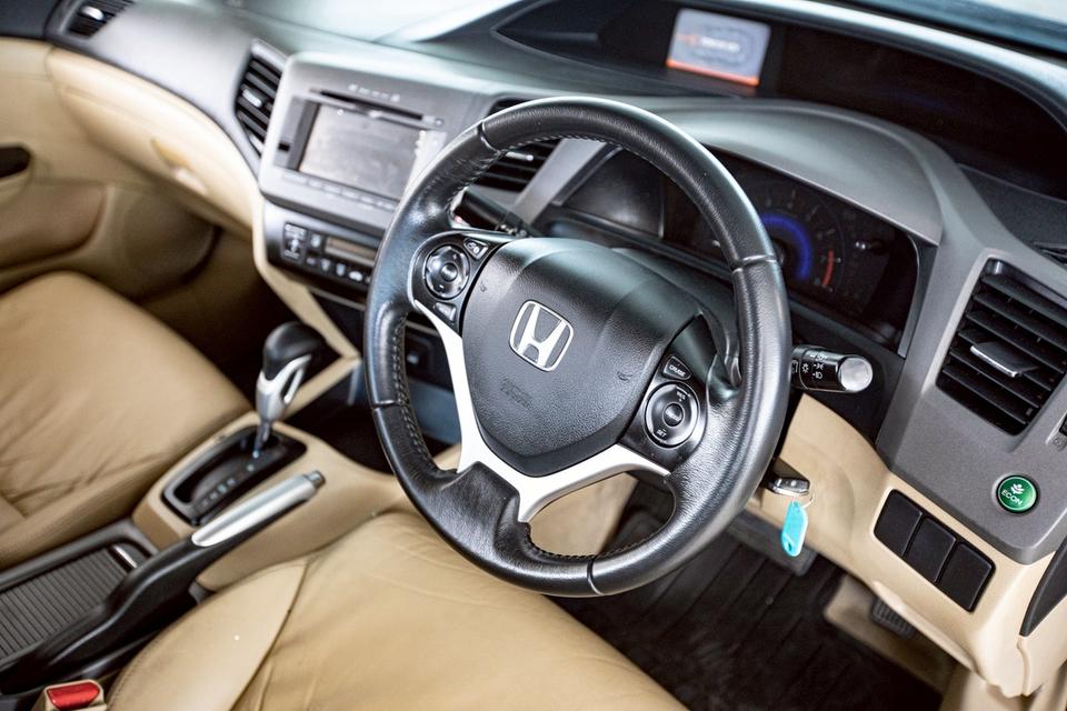 Honda Civic Fb 1.8E เบาะไฟฟ้า สีเทา ปี 2012 มือเดียวป้ายแดง 14