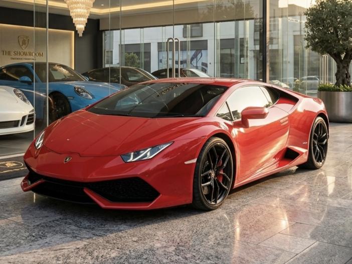 Lamborghini Huracan LP610-4 2017 สีแดง รถสวยวิ่งน้อย โอนขนส่งปกติ ราคาดีมากหาอยู่ด่วนๆ พร้อมจบติดต่อได้เลย