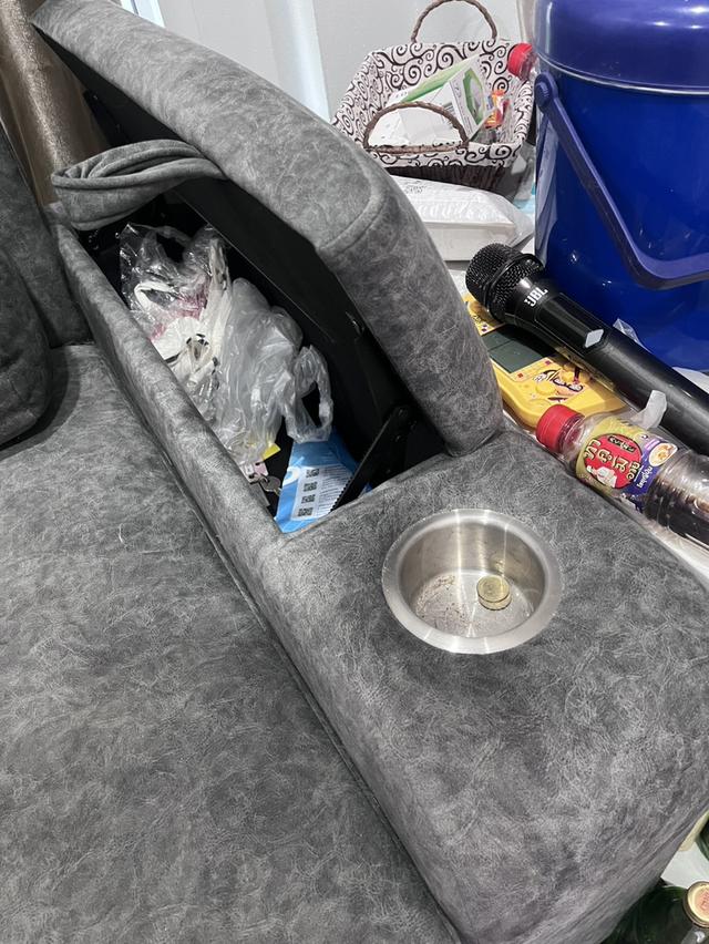 โซฟาเบด (ซ้าย) ผ้ากัมมะหยี่ รูปย่อยที่ 4