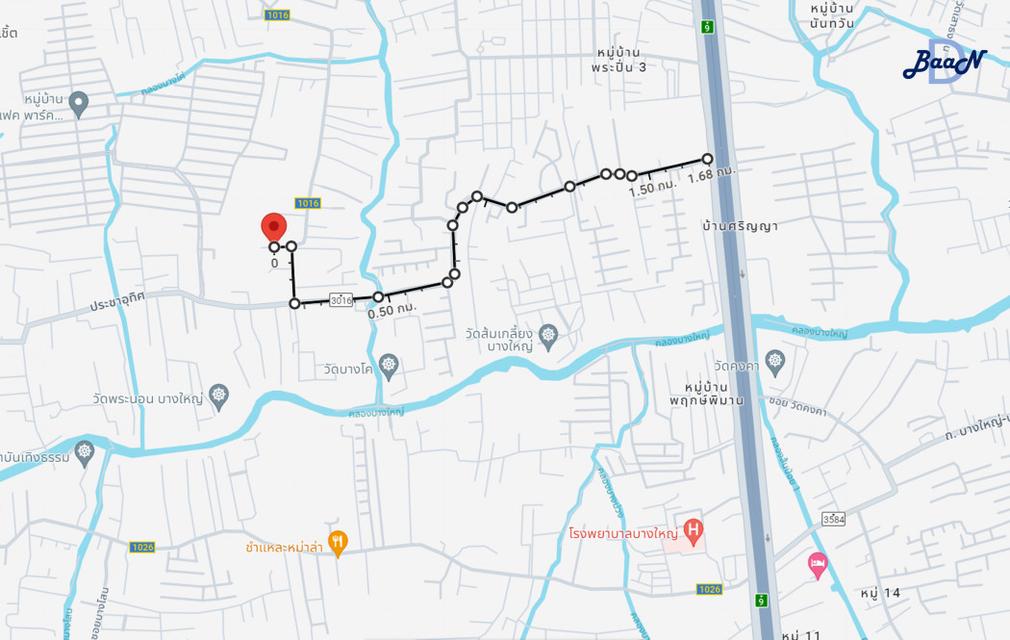 ขาย ที่ดิน ต.บางแม่นาง อ.บางใหญ่ 4 ไร่ 1 งาน 96 ตรว ติดหมู่บ้านเพอร์เฟคพาร์ค 6