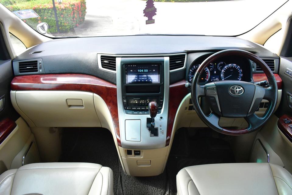 Toyota Vellfire 2.4V ปี2010  สีขาว ออโต้ เบนซิน ไมล์ 14x,xxx km. 9