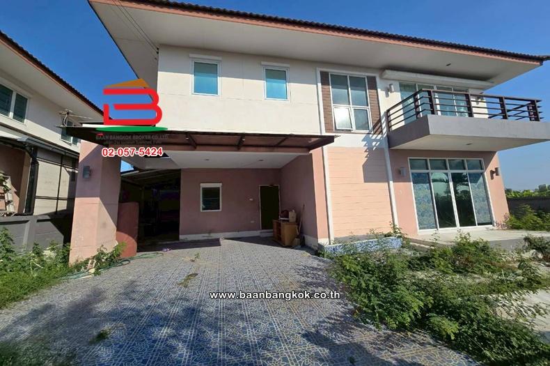 บ้านเดี่ยว เกษมสุข ลำลูกกา คลอง 7 (ใกล้ตลาดชัชวาล) เนื้อที่ 79.3 ตรว. ตำบลบึงคำสร้อย อำเภอลำลูกกา จังหวัดปทุมธานี 3