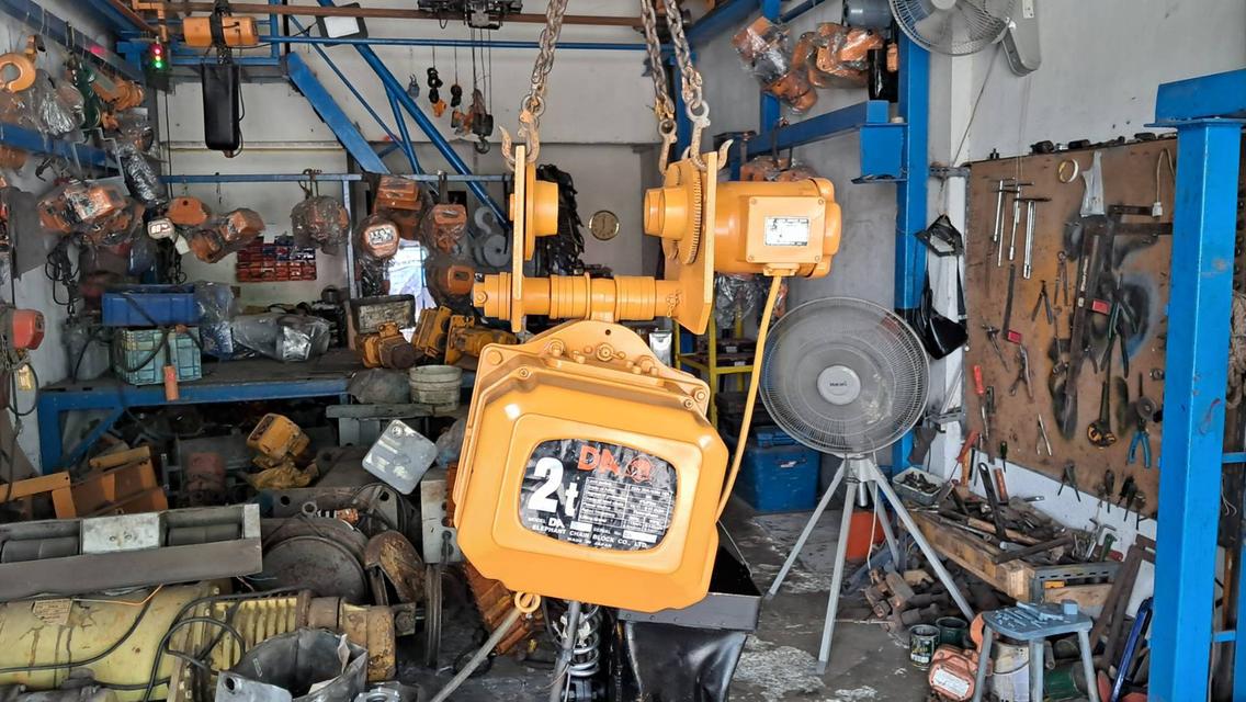 ขายรอกโซ่ไฟฟ้ามือสองขนาด2ตันยกสูง8เมตรไฟ3เฟสพร้อมใช้