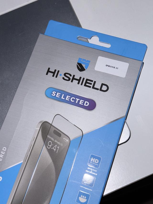 ฟิล์มกระจก (iPhone15) HI-SHIELD Selected iPhone Full Coverage 2.5D 3