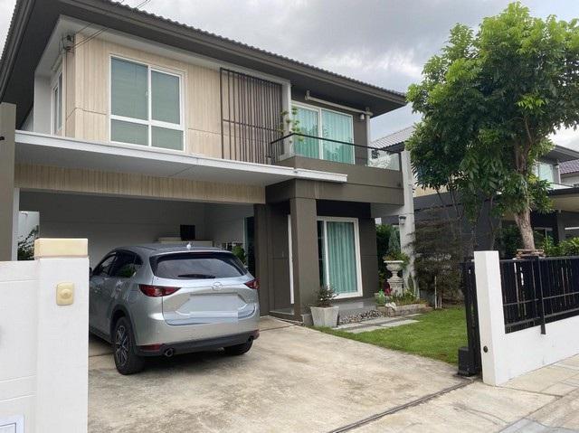 P565 ให้เช่าบ้านเดี่ยว 2 ชั้น โครงการ บ้านพฤกษ์ลดา สุวรรณภูมิ Pruklada Suvarnabhumi ซอยวัดศรีวารีน้อย ซอยลาดกระบัง 54 ตกแต่งพร้อมเข้าอยู่ 1