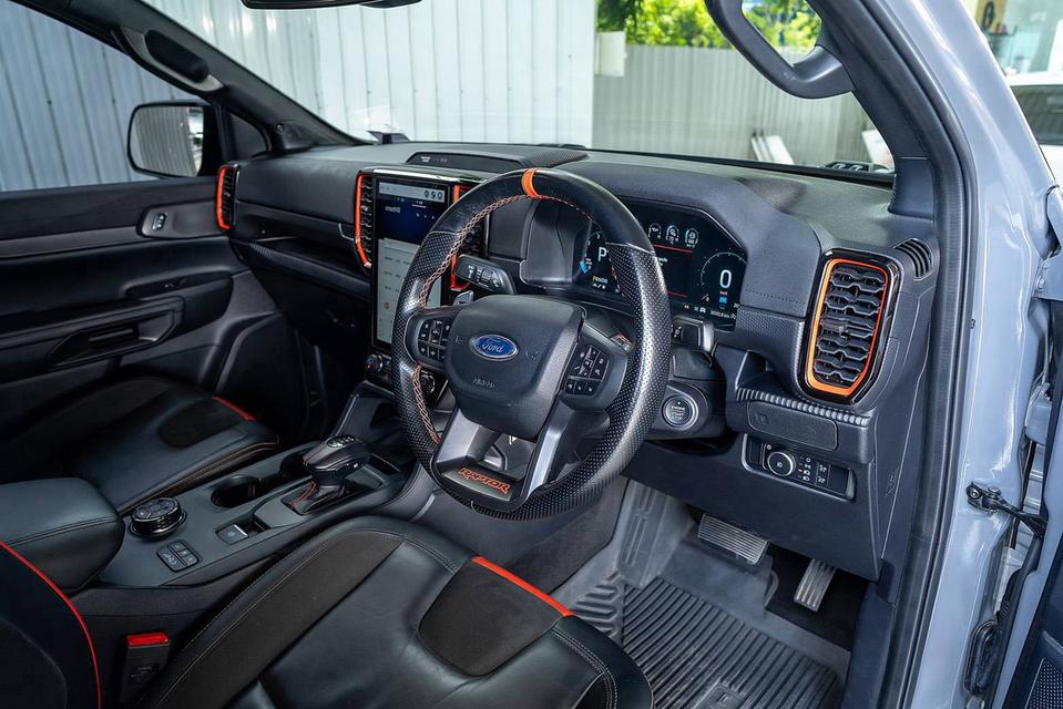 FORD RANGER, 3.0 RAPTOR ECO BOOST 4WD ปี 2022 จด 2025 สีเทาโฉม DOUBLE CAB รูปที่ 13