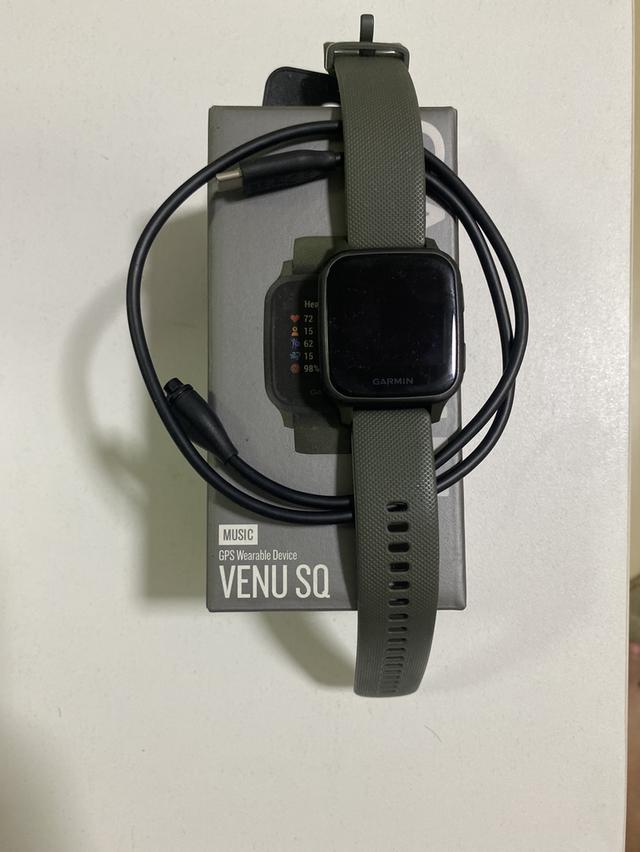 Garmin Venu Sqมือสองพร้อมสายชาร์จ กล่อง