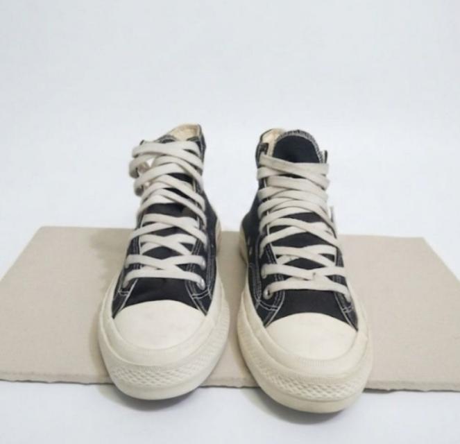 💢Converse All Star มือสอง รองเท้าผ้าใบหุ้มข้อสูง 42/27 สีกรม สภาพ8/10 รูปที่ 6